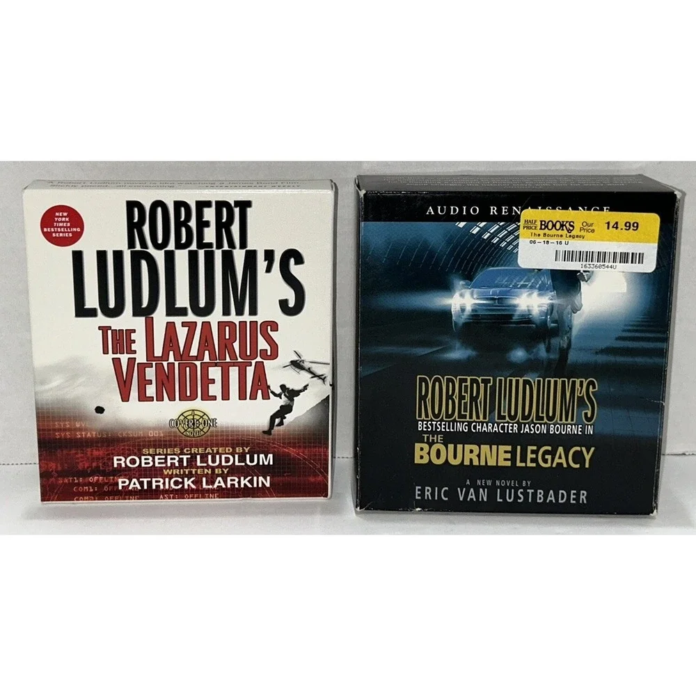 Robert Ludlum Action Thriller‎ Suspense Jason Bourne Lot of 4 Audiobooks